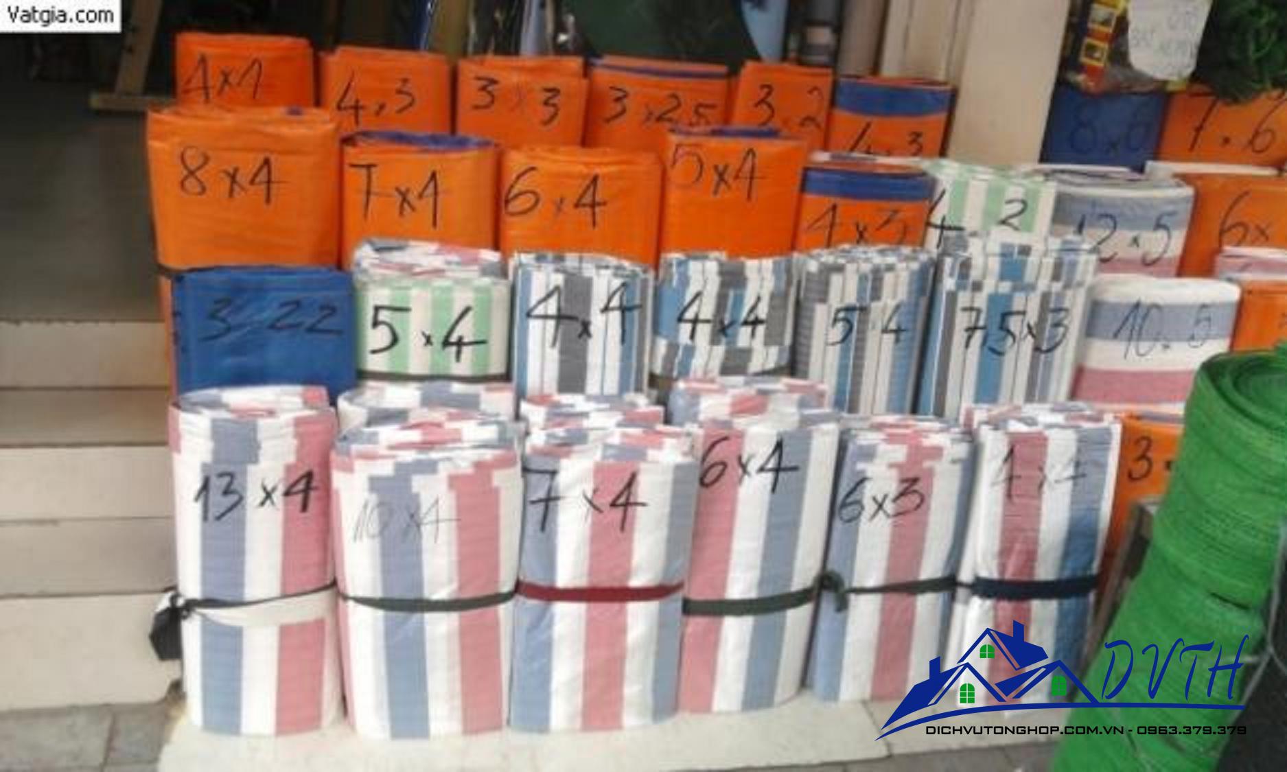 Bạt nhựa xanh cam tại Sơn La